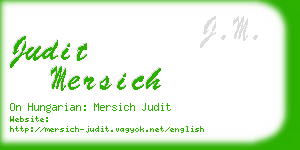 judit mersich business card